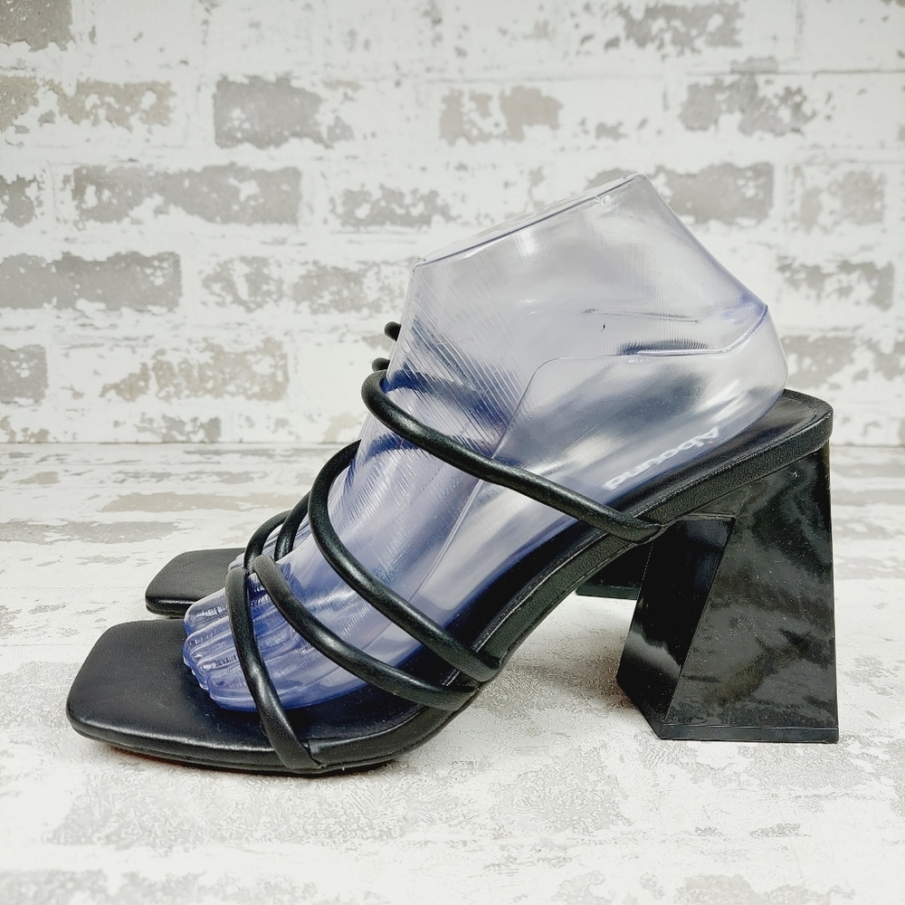 New Abound Austry Black Tubular Strappy Heeled Sandal M705